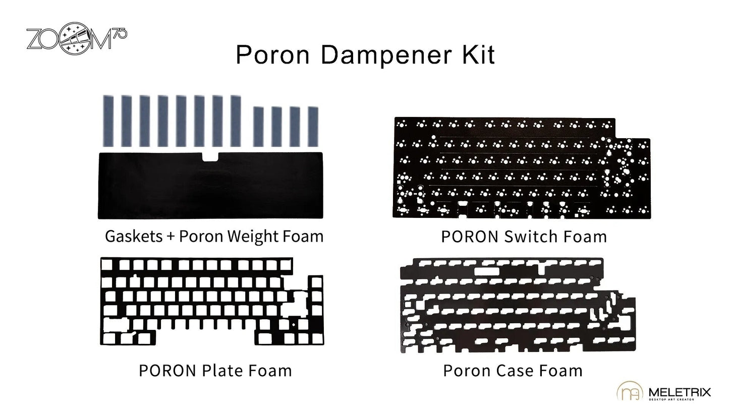 Meletrix Zoom75 LCD Edition  - Barebones Keyboard Kit R3
