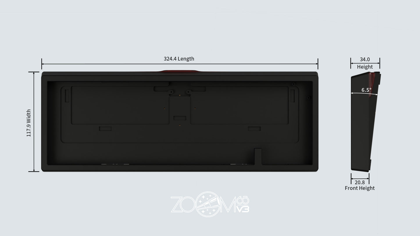 Meletrix Zoom65 V3 - Barebones Keyboard Kit [Batch 2]